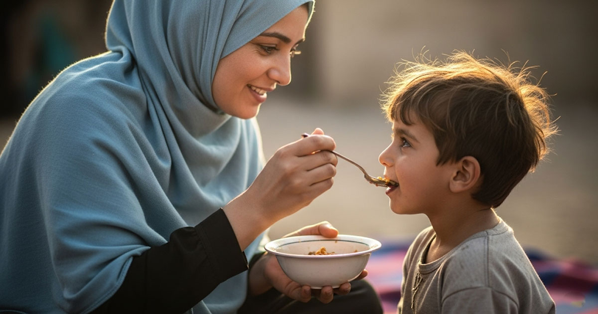 Doa Mustajab Saat Memberi Makan Anak Yatim
