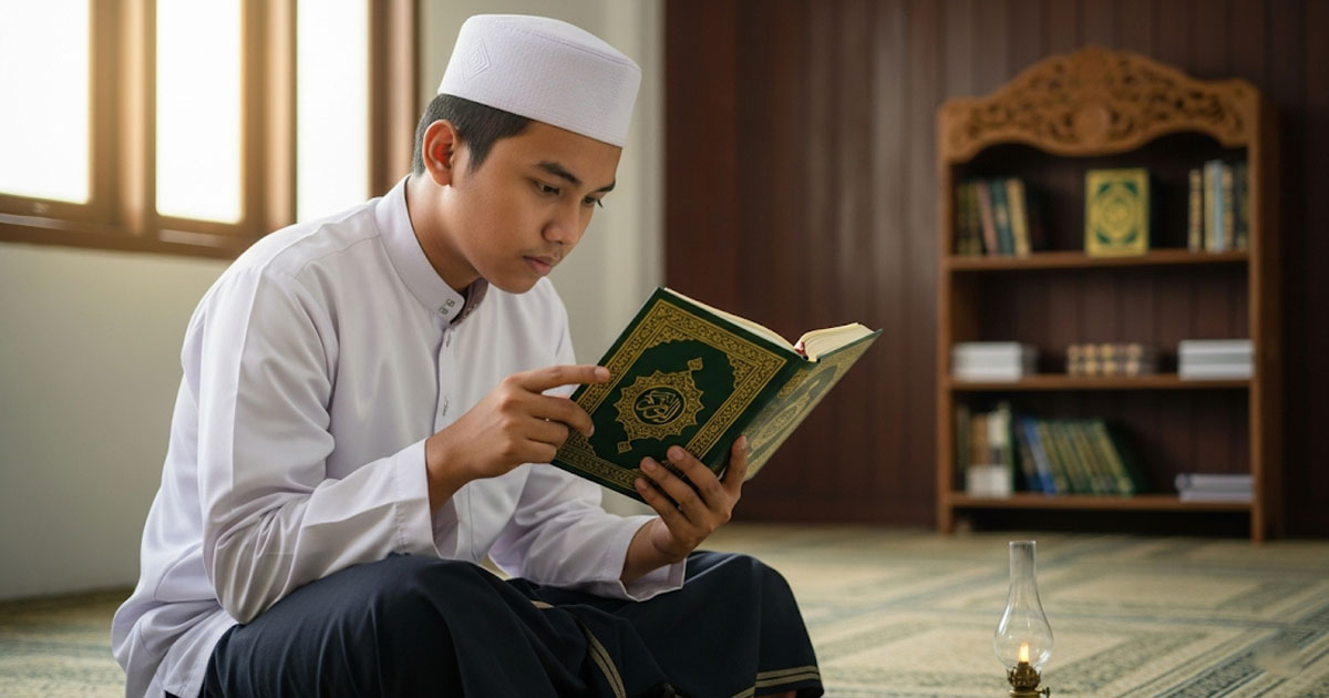Quran di Tangan Santri Pahala Mengalir untuk Sang Penyumbang
